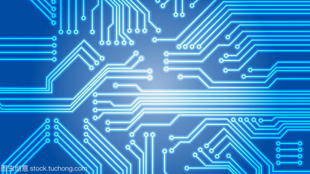 電路板矢量圖與電子元器件設計中的光背景技術解析