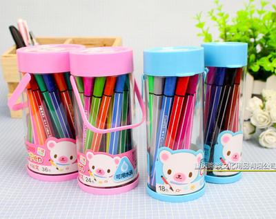 供應批發(fā)愛好筒裝水彩筆AH1991 創(chuàng)意繪圖文具的理想選擇